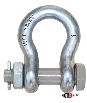 1″ 12.5 Ton Forged Anchor Shackle with Forged Bolt