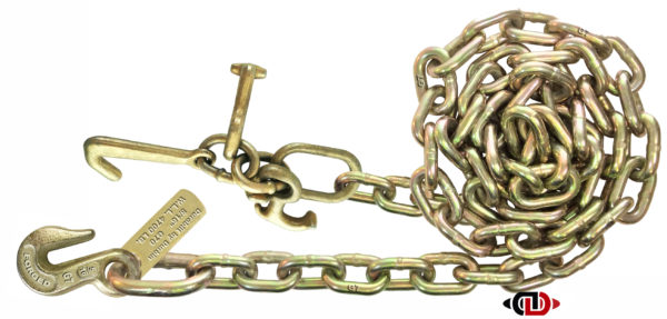 G7 - 5/16" Chain with 5/16" Grab Hook on One Side & R,T, & Mini J Hook on Opposing Side DBC-516x10-G7-RTMJ-G